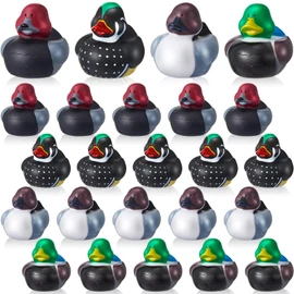 Deekin 50 Pcs Mallard Rubber Ducks 2 Inch Decoy Duck Themed Party Favors Mallard Rubber Ducks for Ducky Hunting Party Cruise Ships for Shower Birthday Gift Activity
