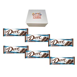 Dove Single Size 1.44 oz Chocolate Bars by CANDY CABIN (MilkChocolate, 6 Pack)