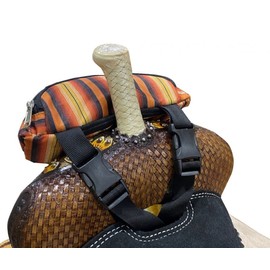 Showman Southwest Design Insulated Nylon Saddle Pouch (Orange)