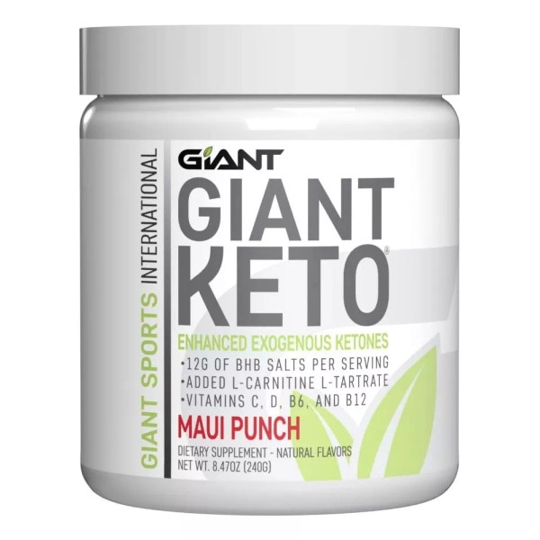 Giant Sports Keto-cetonas Exógenas Bhb Carnitina Sin Cafeína Sabor Maui Punch