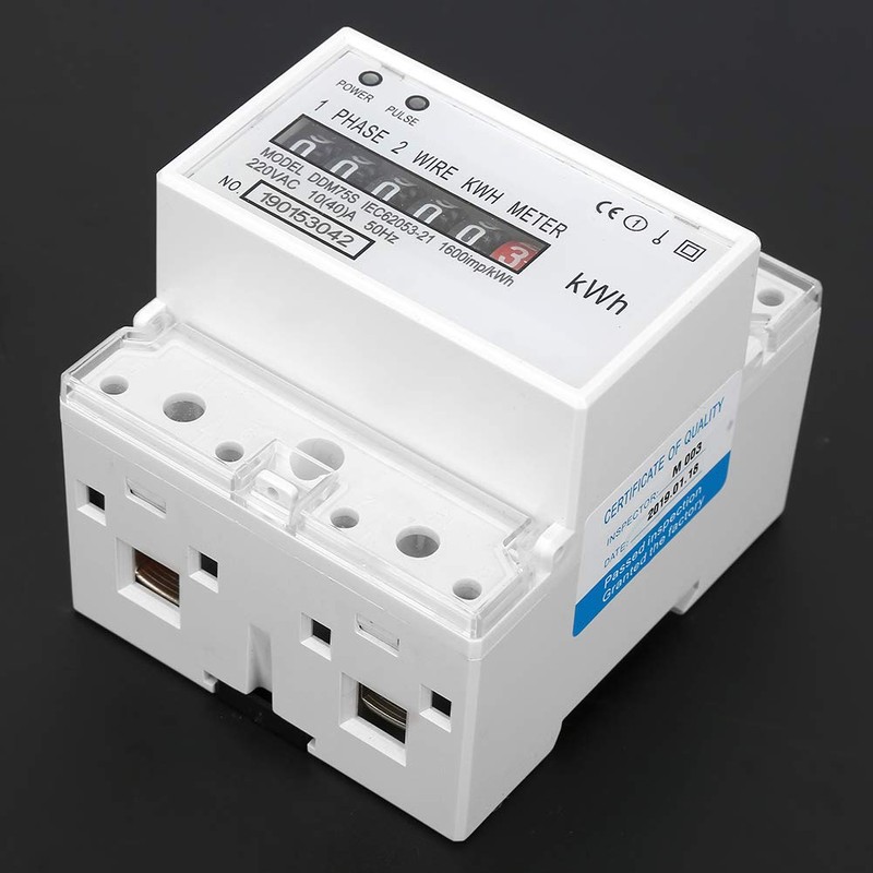 Single Phase Two Wire Energy Meter 4P LED Din Rail