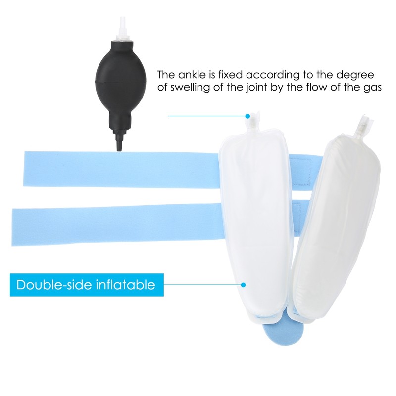 Adjustable Ankle Support Air Brace Inflatable Splint Sprain Stabilizer Guard