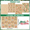 DPKOW Christmas Wrapping Paper, 12 Nutcracker Gift Wrapping Paper Sheets