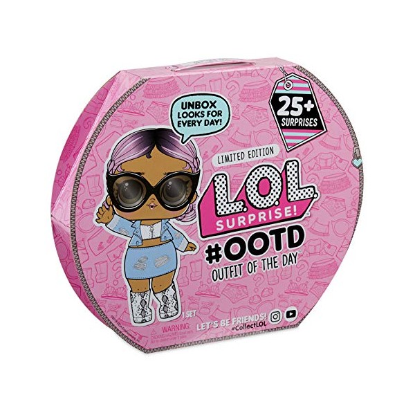 L.O.L. Surprise! 576037EUC LOL 2021 OOTD Advent Calendar-with Limited Edition Doll Jet Set Q.T. -UNbox 25+ Surprises Including Outfits, Shoes, & Accessories-Collectable-Gift for Girls & Boys Ages 4+