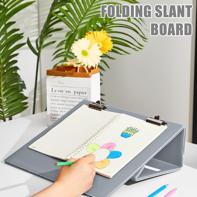 Nuanchu 2 Pcs Folding Slant Board for Writing 14 x