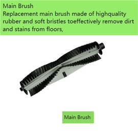 Accessories Kit for Noisz by ILIFE S8 Pro Robtic Vacuum replacem Main Brush Hepa Filter Side Brush Mop Pad（Purchase Note: The filter is not suitable for the older Noisz by ILIFE S8 Pro Robtic Vacuum）