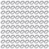 IDNVFY Pack of 100 mini rings, key chain rings, small