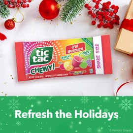 TIC TAC CHEWY! Fruit Adventure Candy, Bulk 12 Pack, Fruit Candy, Share Size, 3.04 oz Each (Packaging May Vary)