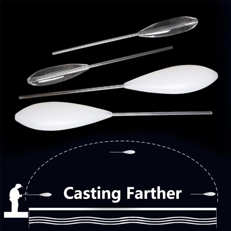 5 Pack Casting Bobber Float, 12/15/20/25/30G Floating Acrylic Bombarda Fly