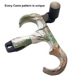 NoxDyn Bow Release for Compound Bow, 3-Finger Archery Release 360° Rotatable Thumb Release for Compound Bow New Camo