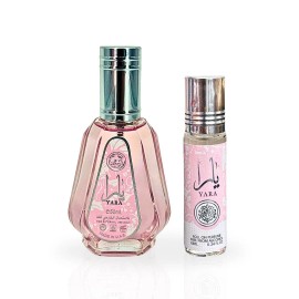 Ard Al Zaafaran Yara EDP Spray 50 ML (1.7 OZ) & Yara Roll-On Perfume Oil CPO - 10ML (0.34 OZ) By