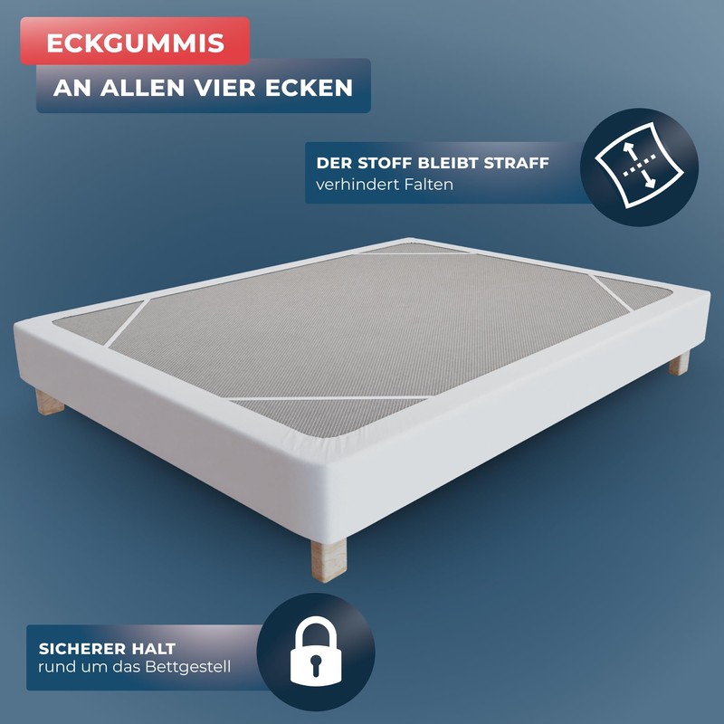 WRAPPYBAG 160 x 200 cm Cotton Bed Cover with Elasticated
