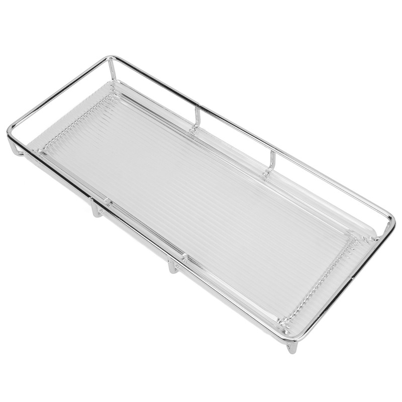 Bathroom Countertop Tray Stainless Steel Acrylic Modern Minimalist Design Space