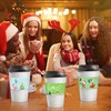 L7HWDP 24 Pieces Christmas Coffee Cups Sleeves Tea Cups Sleeves