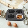 Warmhm 4 non-stick cupcake cups, jumbo muffin mould, cupcake liner,