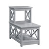 Convenience Concepts Oxford 2 Step Chairside End Table, Gray