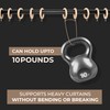 INANOSA 24 Pcs Handcrafted Natural Beech Wood Curtain Rings with