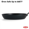 OXO Obsidian Pre-Seasoned Carbon Steel, 12" Frying Pan Skillet with