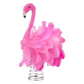 Hellery Flamingo Christmas Tree Topper Valentine's Day Decoration for Garden Party