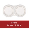 2 Rolls Packaging Tape 24mm x 66m – Extra Long