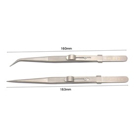 Mikinona 1pc Multifunctional Pointed Tweezers Set Steel Eyelash and Jewelry Tool for Precision Holding for Repair and Manicure Use