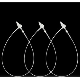 Plastic Fastener 1000pcs Loop Pins Hang Tag Snap Lock Pin Security Loop for Retail Store Clothing (3 inch)