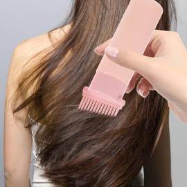 minkissy 2pcs Hair Oil Applicator Bottles Root Comb Bottles Set 120ml for Home Salon