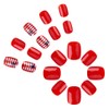 Independence Day Press on Nails Short Square False Nails with