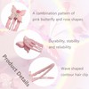 20 Pcs Butterfly Snap Hair Clips - Pink Butterfly Hairpins,