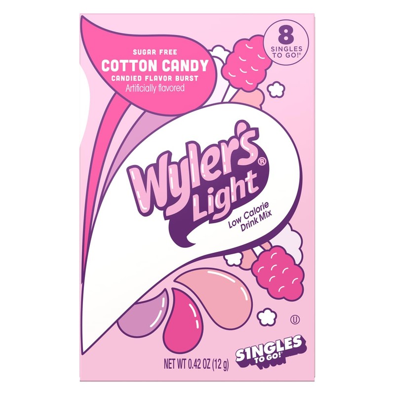 Wyler's Light Cotton Candy Flavor - Pack of 3-6 Per