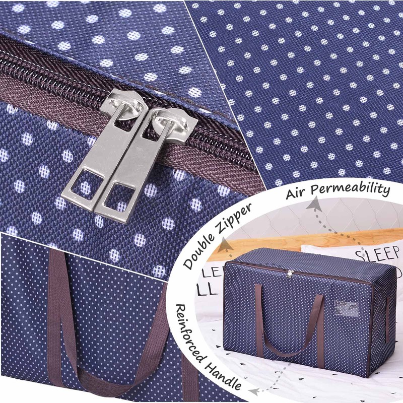 Rainberg 110L Large Storage Bag, Fabric Clothes Bag, Thick Large
