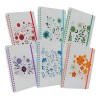 Cuaderno Profesional Floral 6 Pzas Pasta Dura 100h
