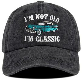 Ghazni Retirement Gifts for Men Woman, Retired Hat Adjustable Cotton Breathable Embroidered Birthday Gifts Baseball Cap Black