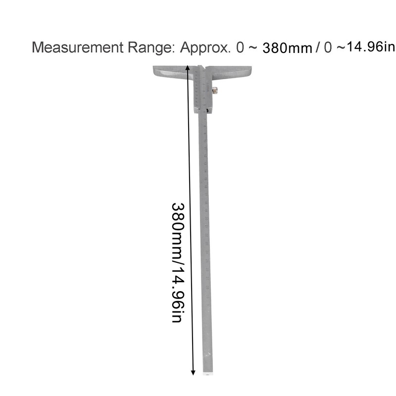 Depth Vernier Caliper Metal Gauge 0.02mm High Accuracy Micrometer Measuring