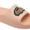 Lacoste Men's Serve Slide 2.0, Dark Green Croc, 10