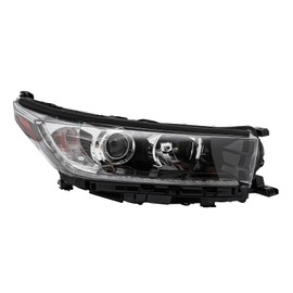 CHUNILLE Headlight Compatible With Toyota Highlander 2017 2018 2019 Halogen Headlamp Right Passenger Side 811100E390 TO2503253 (Right Passenger Side)