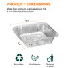 sourcing map 10pcs Aluminum Foil Pie Pan 6.3" Square Disposable