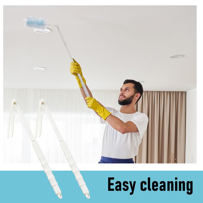 Colingmill 8 Pcs 3 ft Replacement Handles Compatible with Swiffer