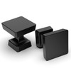 Amerdeco 10 Pack Matte Black Cabinet Knobs 1.2 Inch(30mm) Single