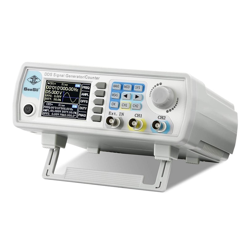 Professional Upgraded 15MHz DDS Signal Generator Counter, Seesii 2.4Inch LCD