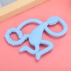 4pcs Cute Monkey Shaped Cartoon Silicone Soft Elastic Baby Teether