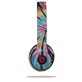 WraptorSkinz Skin Compatible with Beats Solo 4, Solo 3 and Solo 2 Wireless Headphones - Tie Dye Swirl 109 - Decal Vinyl Wrap (Headphones NOT Included)
