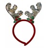 KFMX 24 Diademas De Reno Lentejuelas Navidad Fiestas