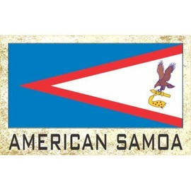 Flag Fridge Refrigerator Magnets - Americas Grp 2 (1-Pack, Country: American Samoa)