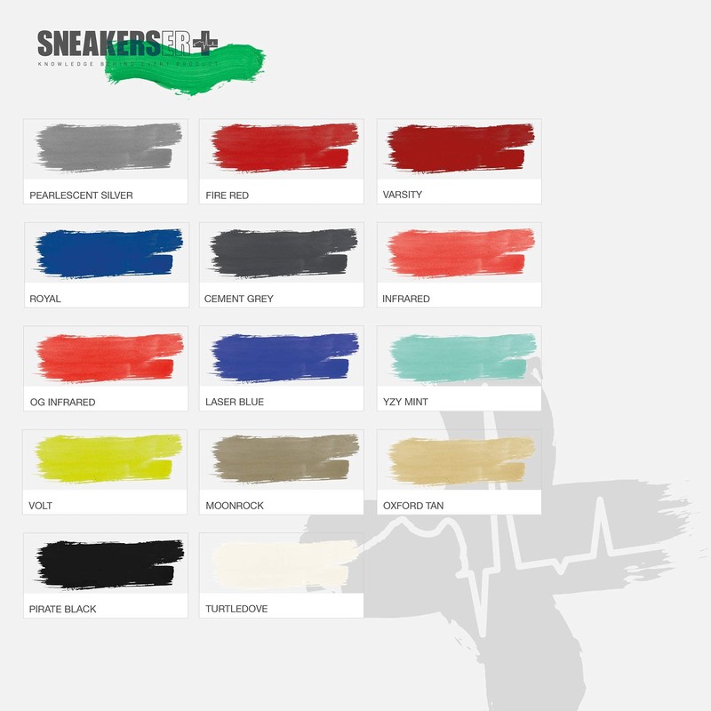 SNEAKERSER Premium Leather Flexible Sneaker Paint, Pearlescent Silver, 30ml