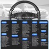 SEG Direct Black and Blue Microfiber Leather Auto Car Steering