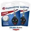 KeylessKing* 2x Keyless Entry Car Remote Key Fob for 2007