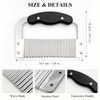 Crinkle-Cut Wave Slicer, Stainless Steel French Fry & Vegetable Cutter