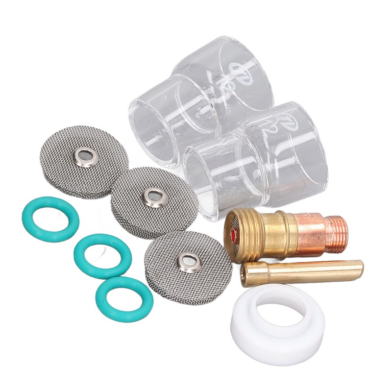 11Pcs Welding Gun Accessories Tig Welding Torch Glass Cup Collet