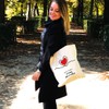 hello-bags. Canvas shopping bag. Exterior: 100% cotton. Includes zip, lining
